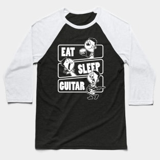 Eat Sleep Guitar Repeat - Gift for a guitar player graphic Baseball T-Shirt